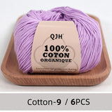 QJH 100% Cotton Yarn, Cotton Baby Sport Weight