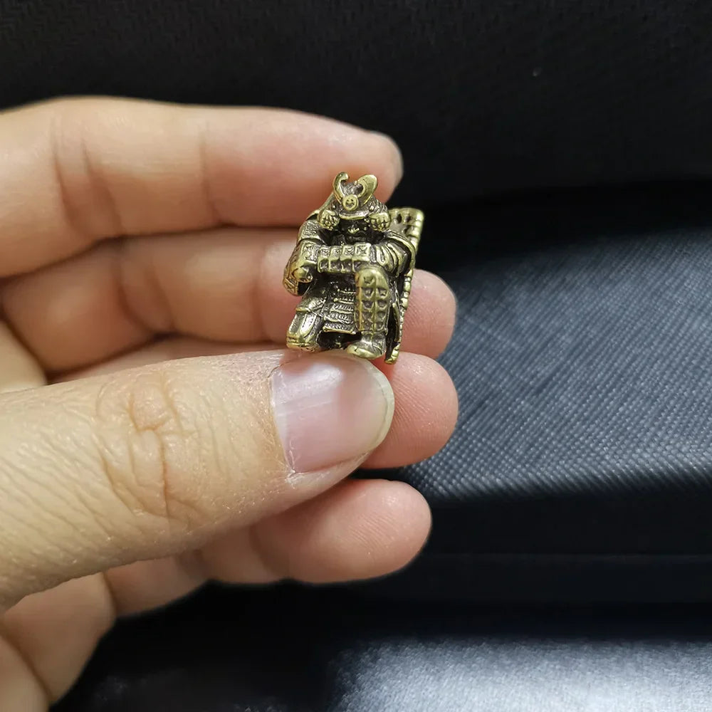Japanese Broadsword Samurai EDC Retro Brass Knife Beads