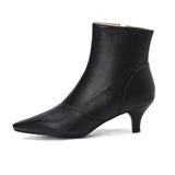 Pointed Toe Ankle Boots For Women Fashion Side