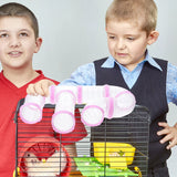 Hamster Tubes Glider Tool Cage Pink Hideaway Maze