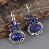 Bohemian Water Drop Blue Stone Earrings for Women