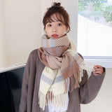 2023 Plaid Wrap Scarve New Vintage Versatile Foulard