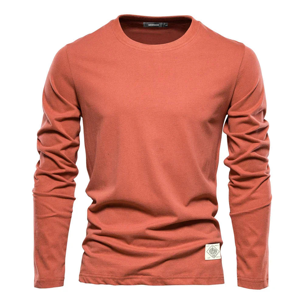 100% Cotton Long Sleeve T shirt For Men