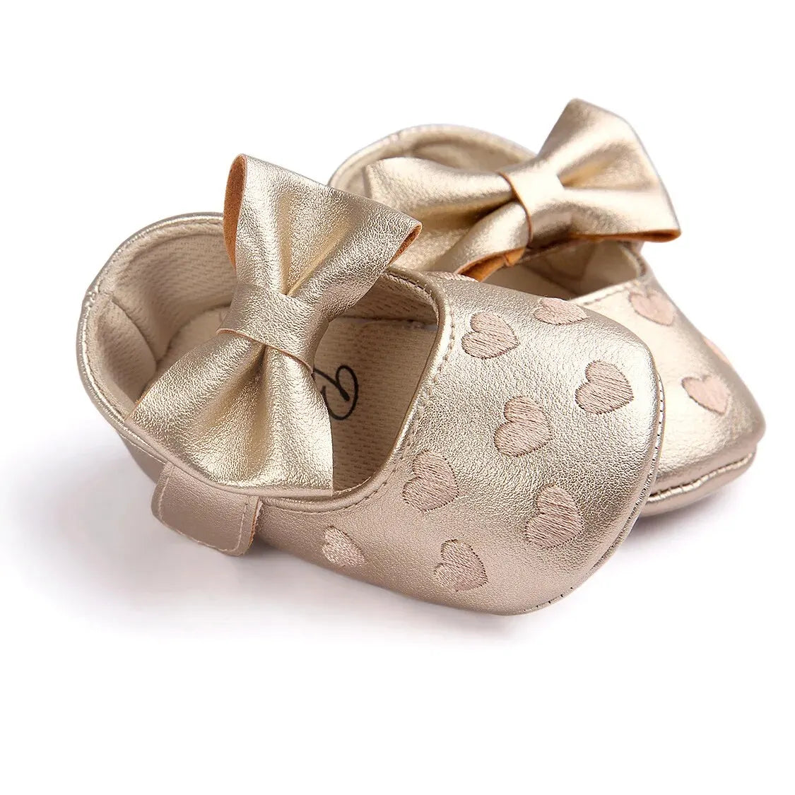 Meckior Baby Shoes Classic Dress Cute Bow-knot Heart