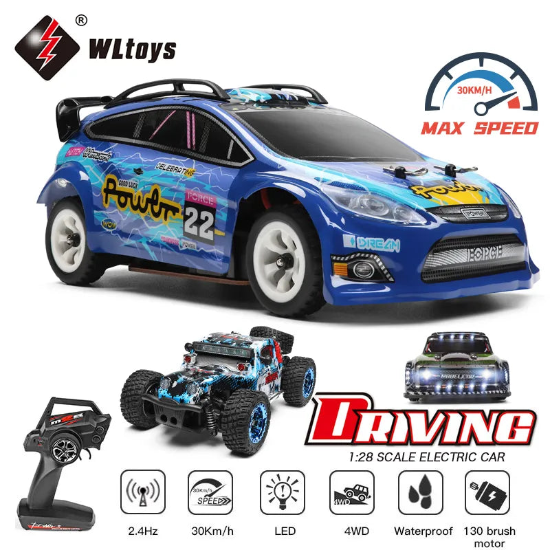 WLtoys 1:28 2.4G Racing Mini RC Car 30KM/H