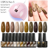 Mtssii 13/16Pcs Gel Nail Polish Set With 36W