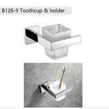 Mirror Chrome Polished Bathroom Hardware Stainless Steel Towel