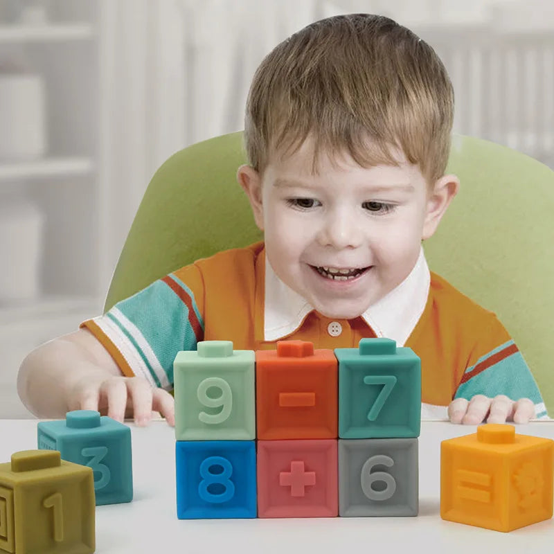 Silicone Building Blocks Baby Educational Splicing Large Particle