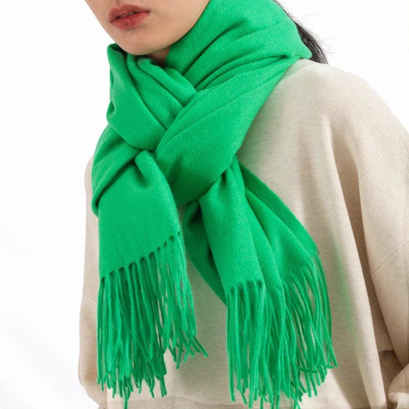 Solidlove Wool Winter Scarf Women Scarves Adult Scarves