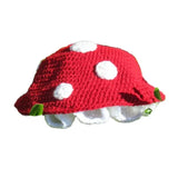 Fun Slouchy Mushroom Costume Hats Halloween Gift Warm