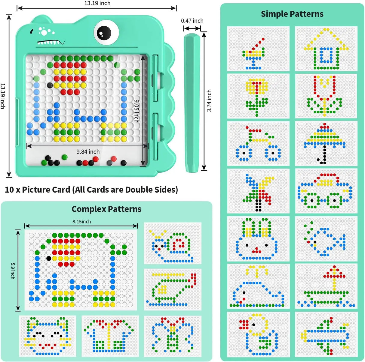 Magnetic Drawing Board For Toddlers Doodle Board With