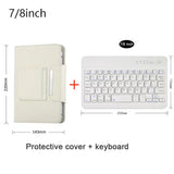 Universal Wireless Bluetooth Keyboard with Leather Case Stand