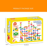 29-197pcs Set DIY Construction Marble Run Race Track