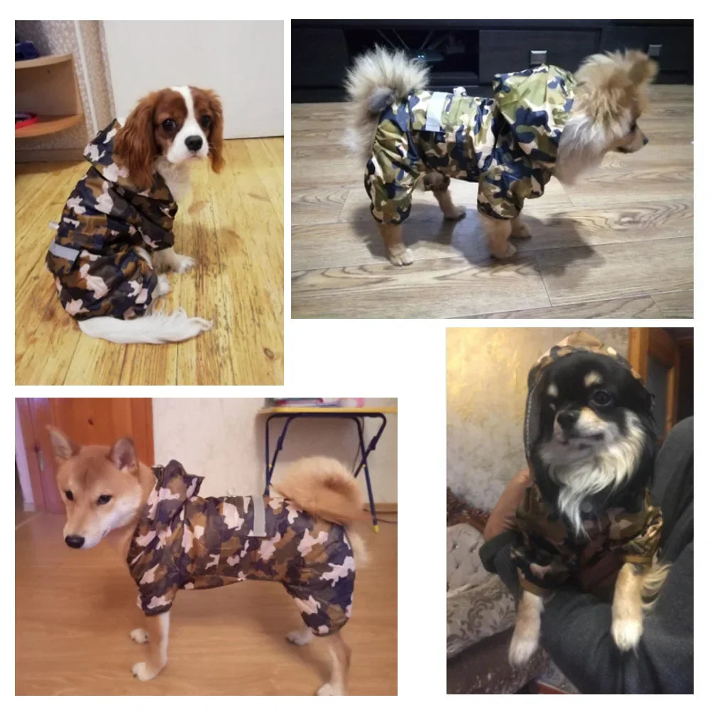 Casual Pet Dog Rain Coat Puppy Clothes Cat