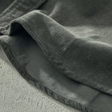 Stylish Men's Corduroy Cargo Shirts Long Sleeve Lapel