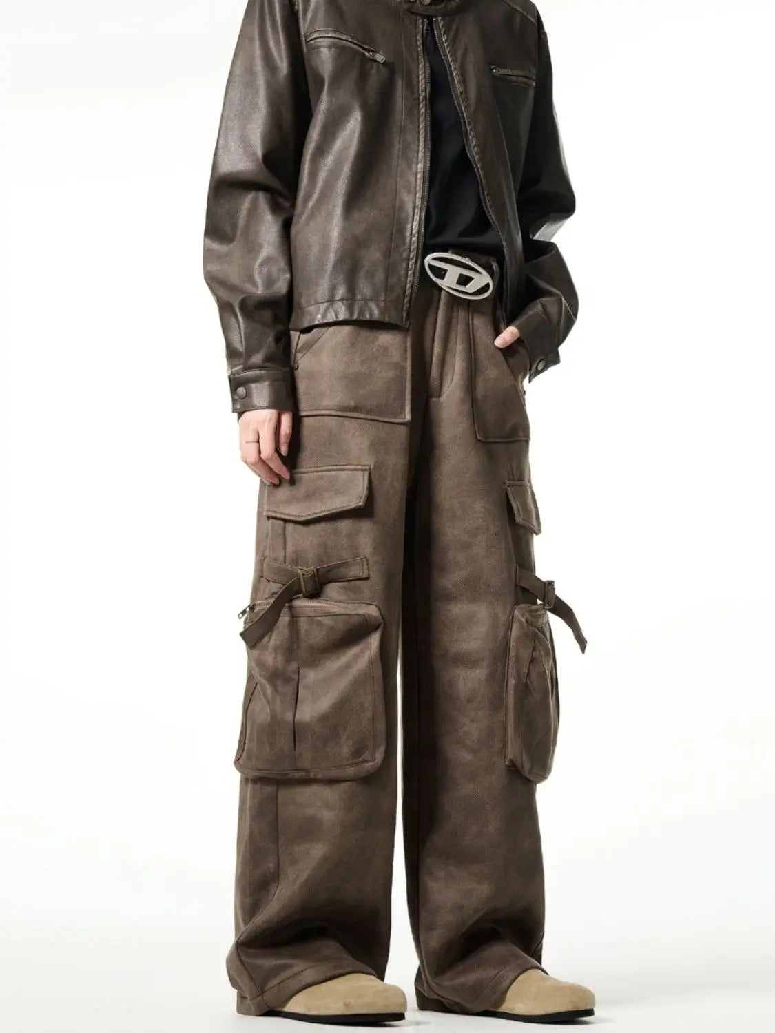 Autumn And Winter Casual Cargo Pants Men Vintage