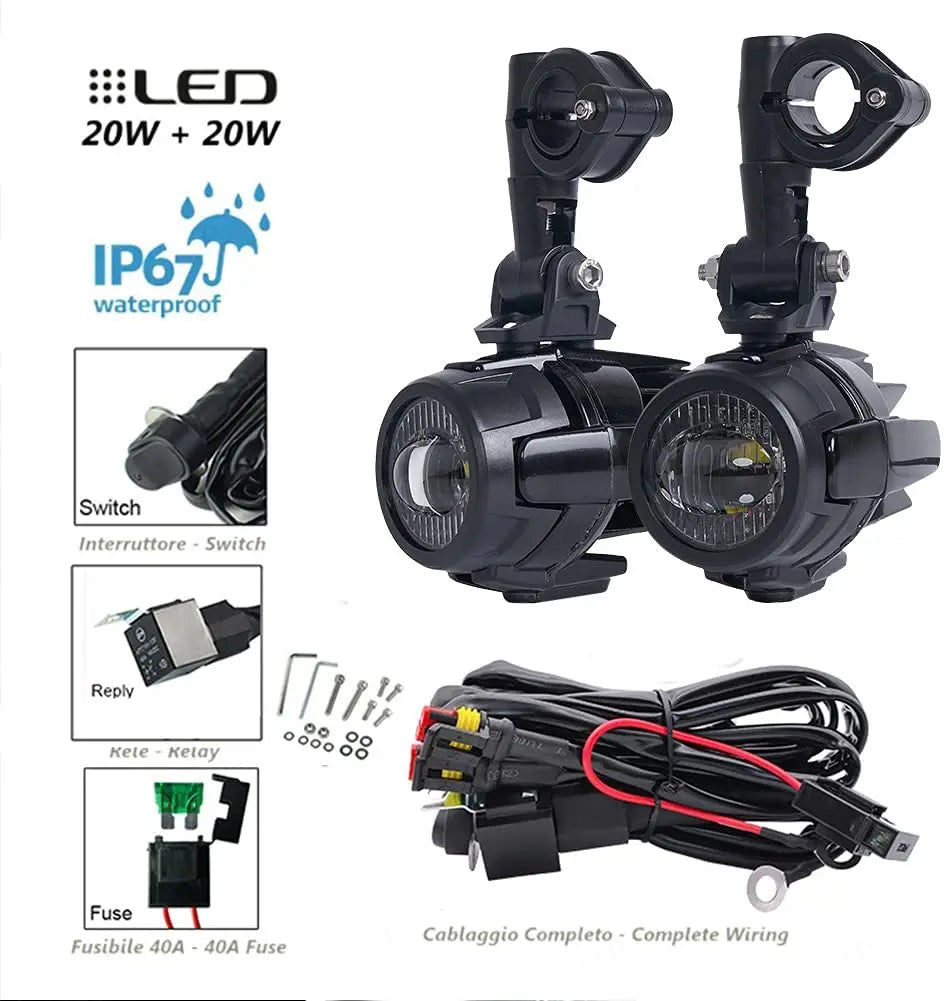 2x 12000lm 6000K Led Motorcycle bike Headlight bulb
