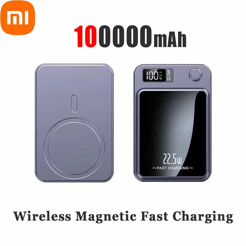 Xiaomi 100000mAh Wireless Magnetic Power Bank Magsafe50000mAh Wireless