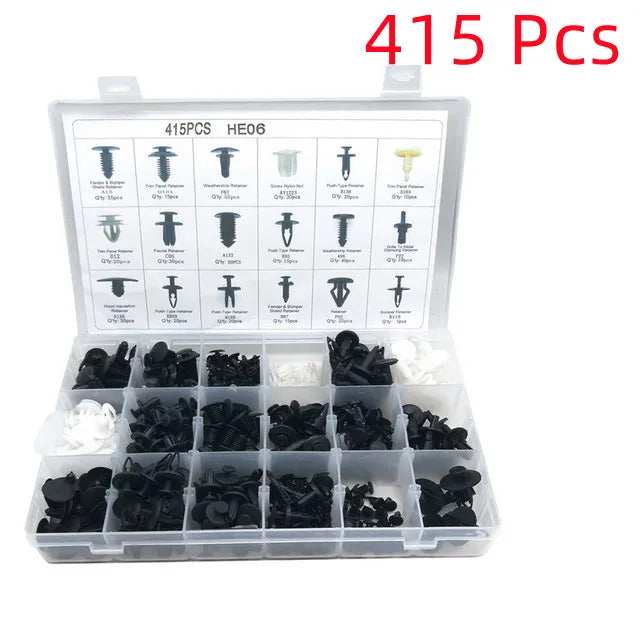 Car Push Retainer Clips Auto Fasteners Assortment Nylon