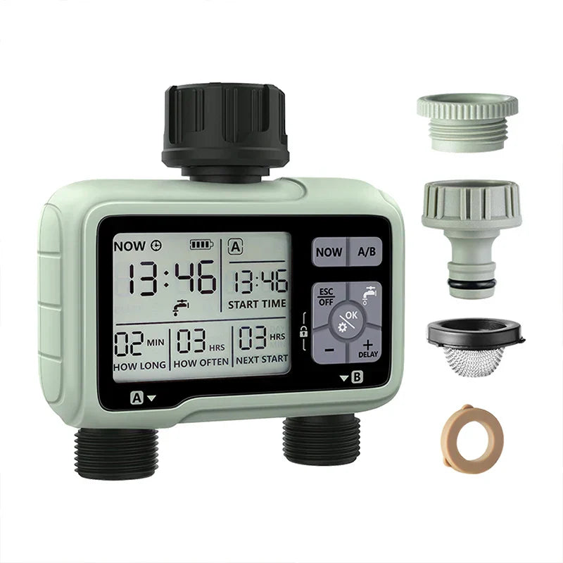 Super Timing System 2-Outlet Water Timer Precisely Watering