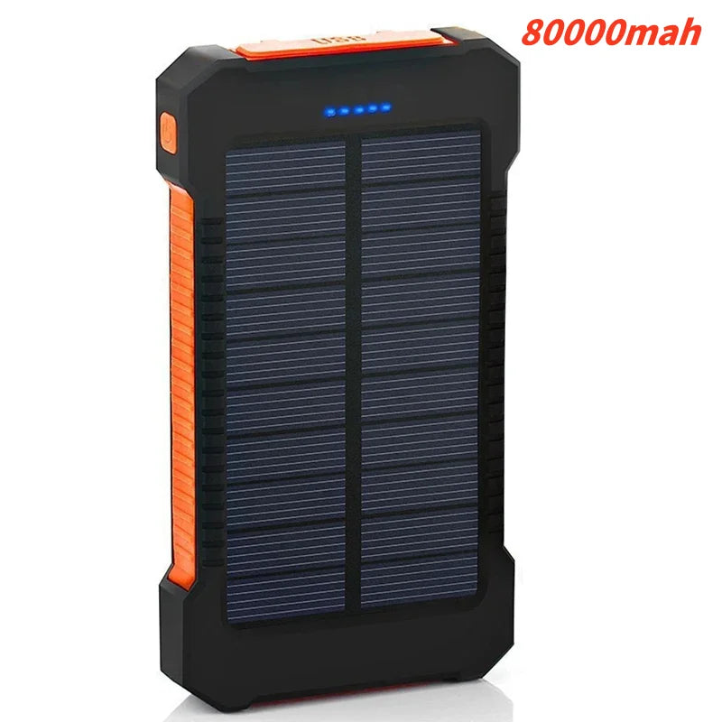 New 200000mah Large Portable Capacity Solar Power Bank