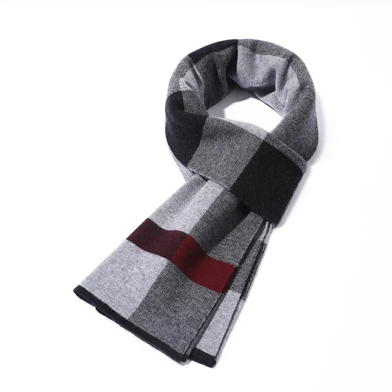 High Quality Pure 100 Wool Men Scarf Soft