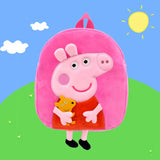 Peppa Pig Child Plush Backpack George Kindergarten Backpack