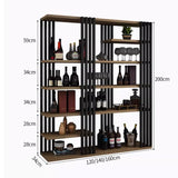 European Iron Bar Wine Cabinets Retro Display Cabinet