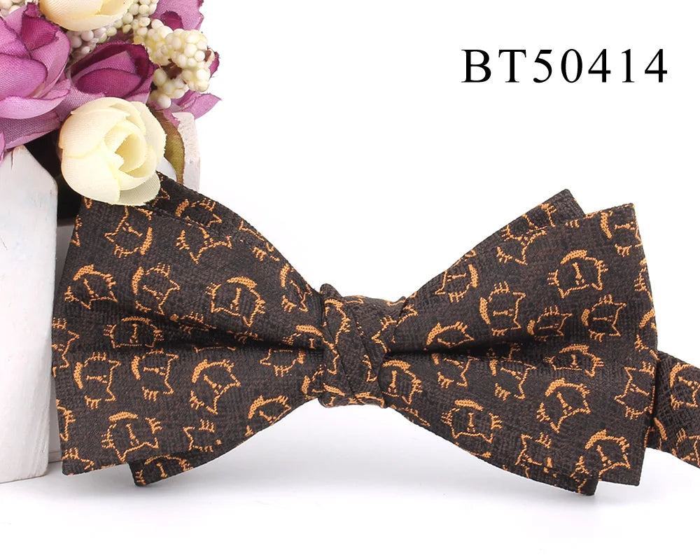 New Suits Bowtie For Groom Fashion Striped Bow