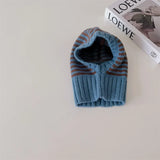 2-6Y Unisex Kids One-Piece Hats Scarf Winter Baby