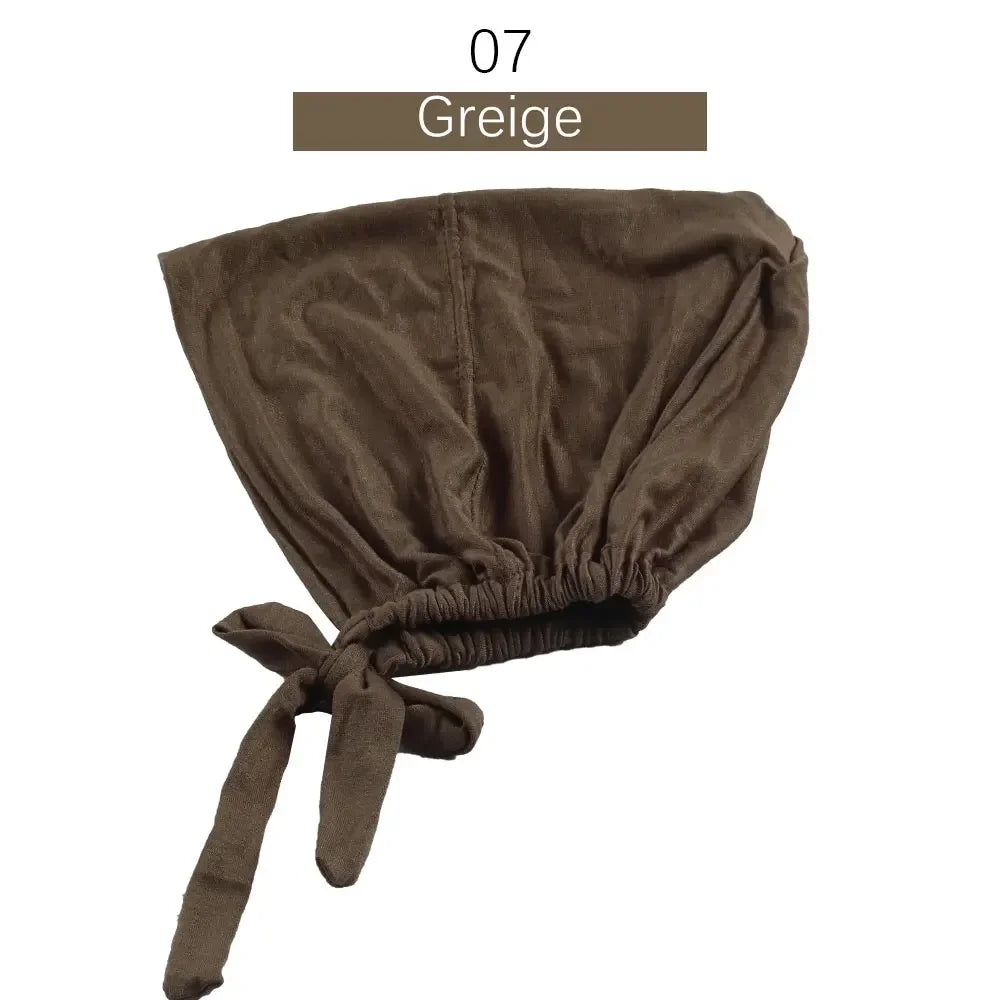 Inner Tie Back Hijab Cap Modal Turban Hat