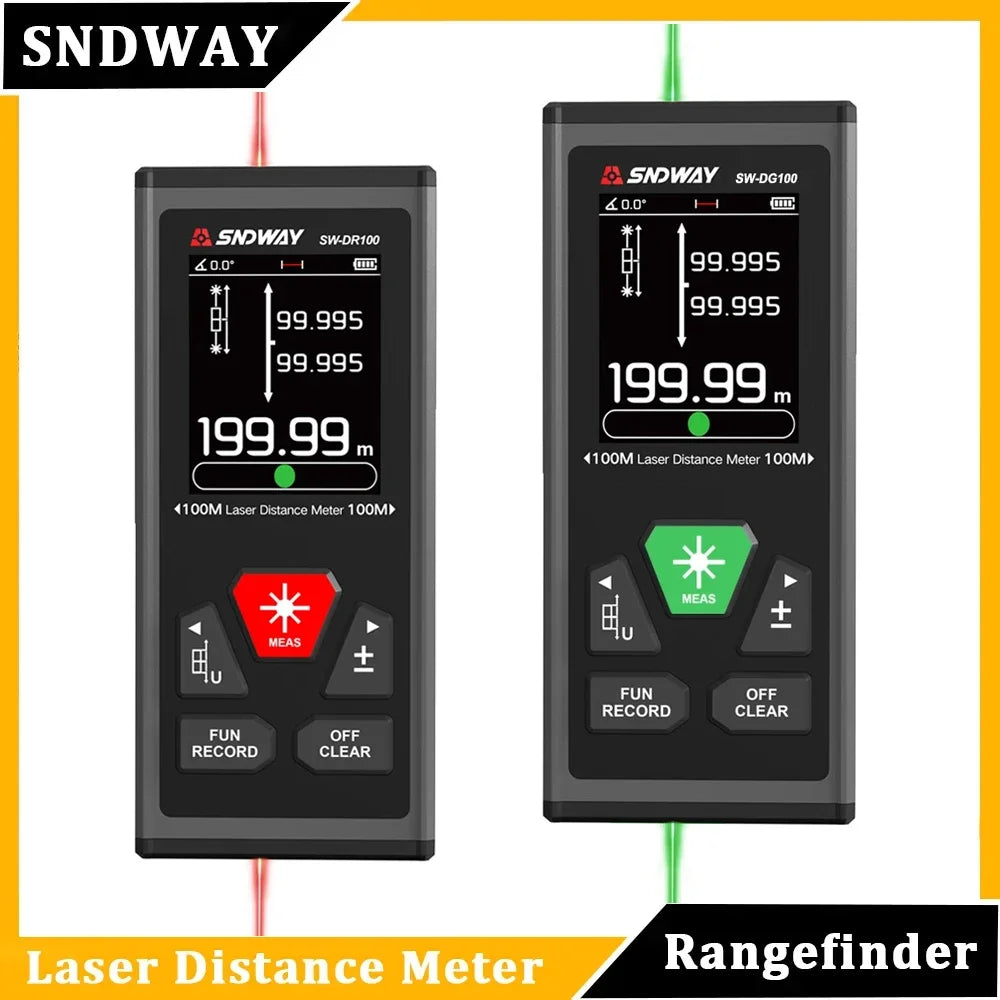 SNDWAY Laser Distance Meter Digital Rangefinder Mini Laser