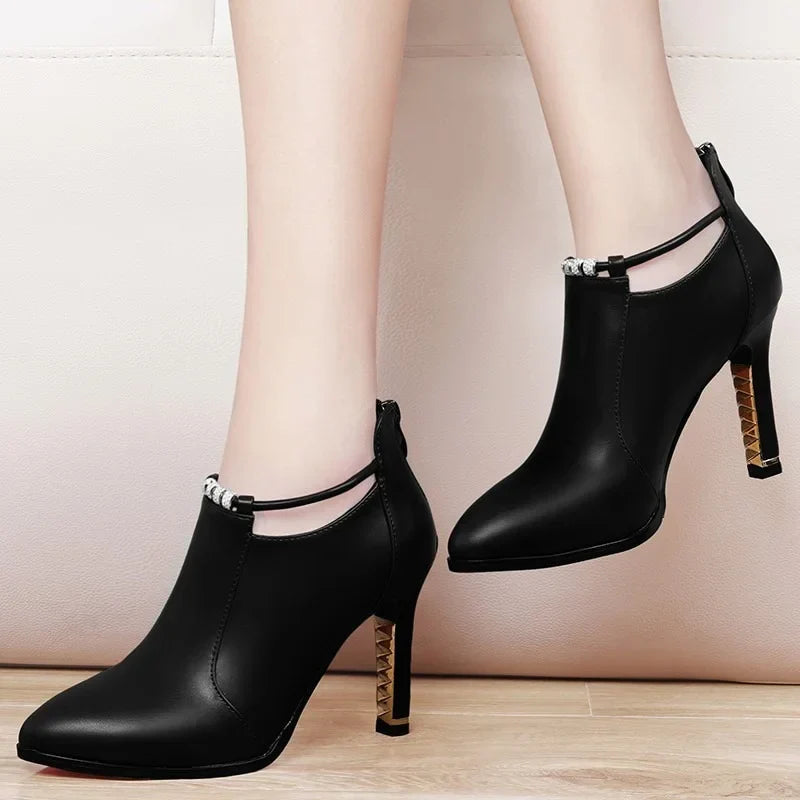 Botas Mujer2019new Winter Boots Women Shallow Round Toe