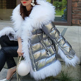Maomaokong 2023 Women Winter Natural Real Fur Collar
