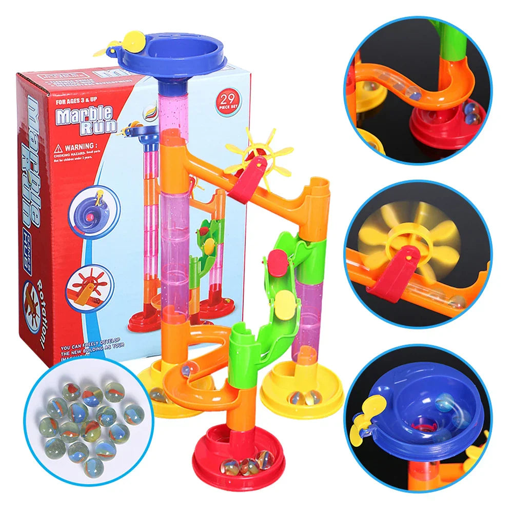 29pcs DIY Building Blocks Toy Funnel Slide Brick
