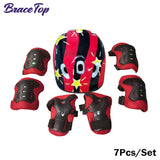 7Pcs Kids Skating Protective Gear Set Children Knee