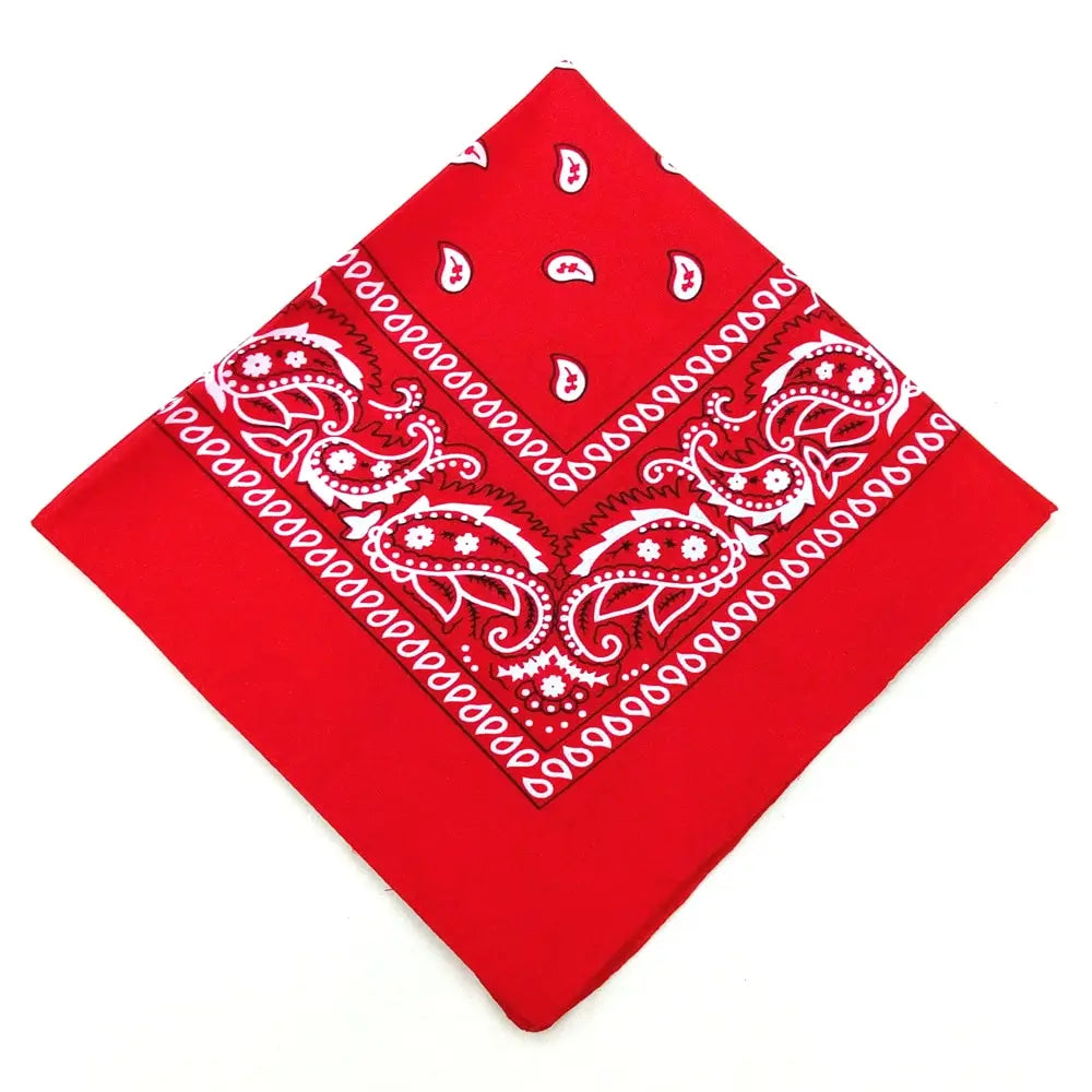 Fashion Bandana Kerchief Head Square Scarves Print Handkerchief