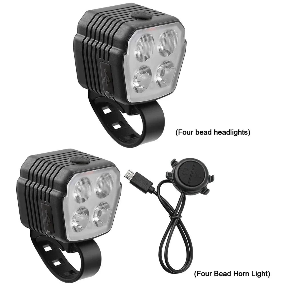 LED Bike Front Light Bicycle Light USB Charging