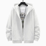 US Size Zip Up Hoodies Autumn Hooded Sweatshirts