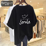 2023 Summer Plus Size Cotton TShirt Ladies Soft