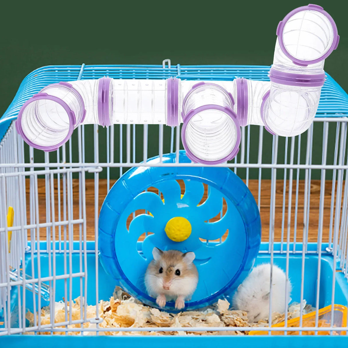 Hamster Tubes Glider Tool Cage Pink Hideaway Maze