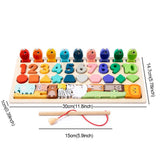 Toddler Montessori Toys Shape & Number Matching,Fishing Game,Animal