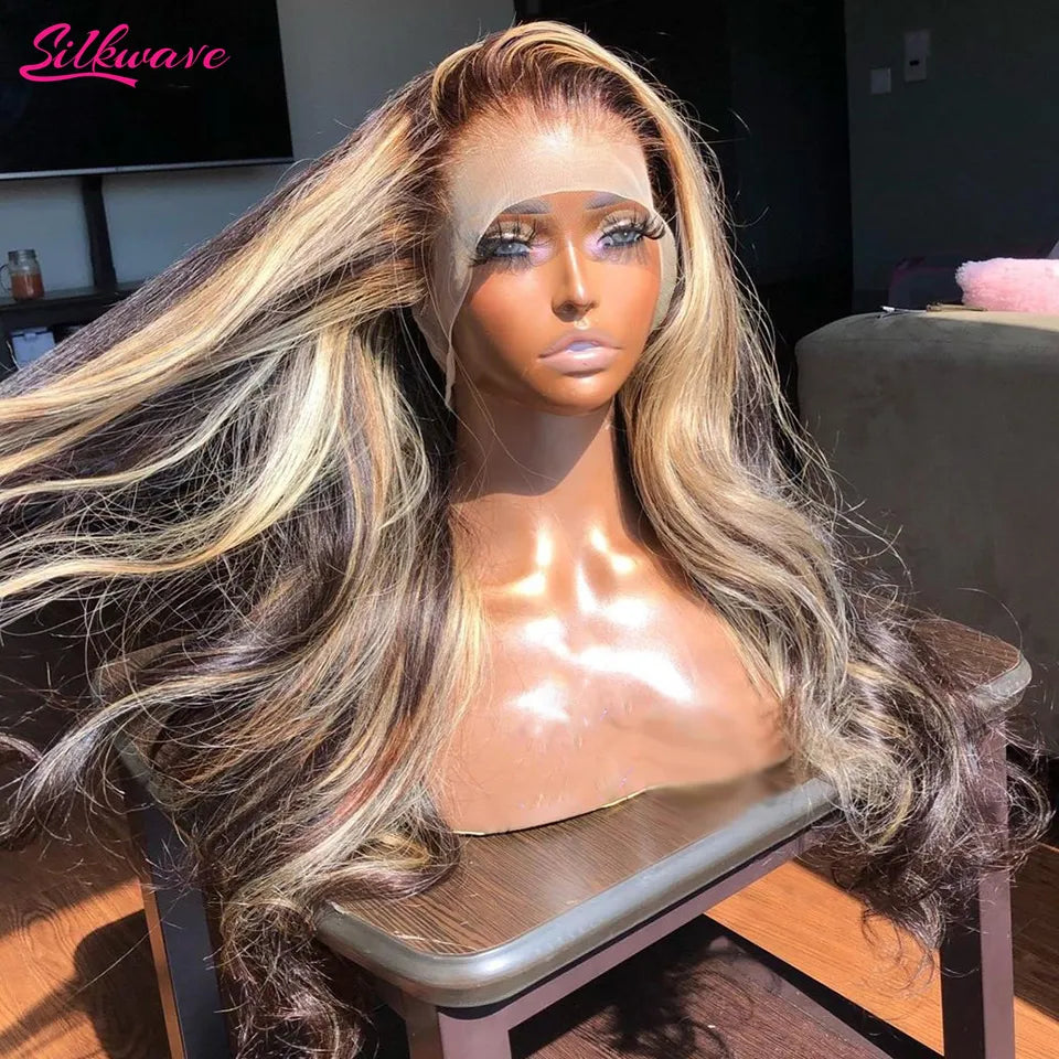 13x4 13x6 Hd Highlight Wigs Human Hair Body