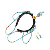 Turquoise Forehead Chain Ethnic Headband Festival Wedding Hair