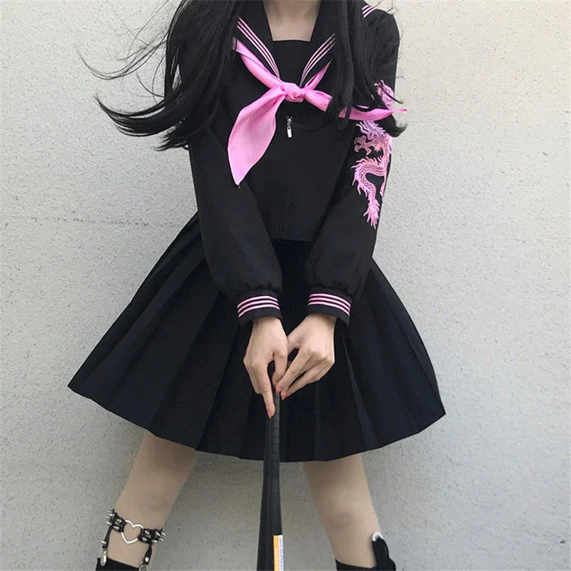 Japanese School Bad Girl Style Uniform Plus Size