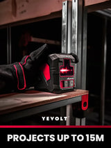 YEVOLT YVRLL4XS2/YVGLL4XS2 Red/Green Cross Line Laser Level 2-Line