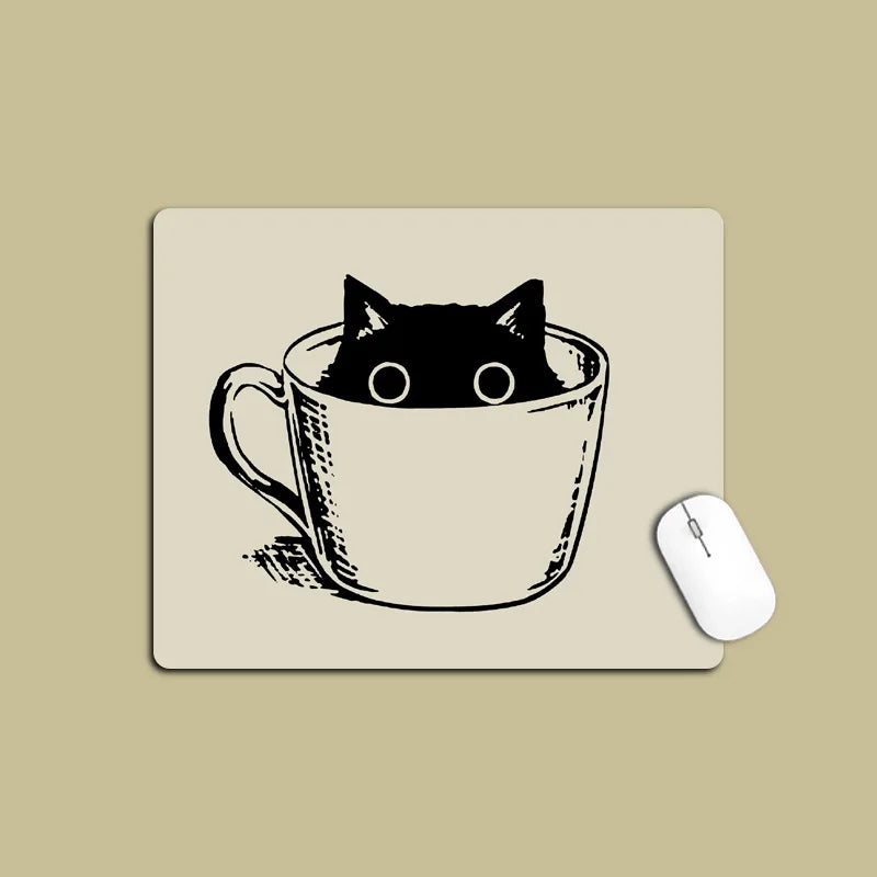 Mouse Mat Cat Mause Pad Cute Cartoon Gaming