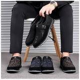 Classic Casual Men's Leather Shoes SlipOn Loafers for