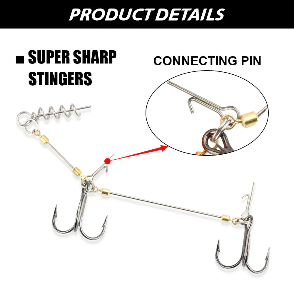 Spinpoler Big Fish Soft Fishing Lure With Stinger