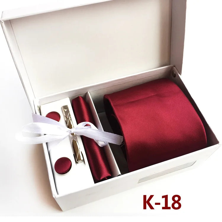 6piece Set Classic Printed DotsTies for Men Kerchief